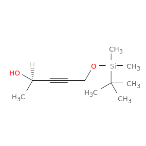 3-Pentyn-2-ol, 5-[[(1,1-dimethylethyl)dimethylsilyl]oxy]-, (R)-
