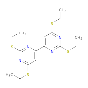 4,4'-Bipyrimidine, 2,2',6,6'-tetrakis(ethylthio)-