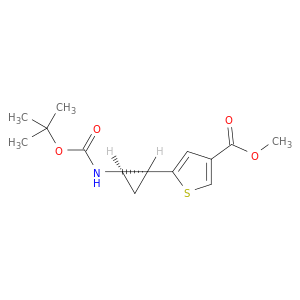 5-[（1R，2R）-2-[（叔丁氧基羰基）氨基]环丙基]噻吩-3-羧酸甲酯