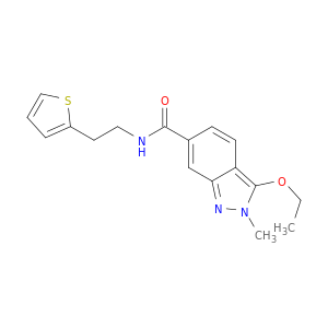 2H-Indazole-6-carboxamide, 3-ethoxy-2-methyl-N-[2-(2-thienyl)ethyl]-