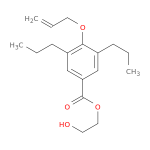 Benzoic acid,4-(2-propen-1-yloxy)-3,5-dipropyl-, 2-hydroxyethyl ester