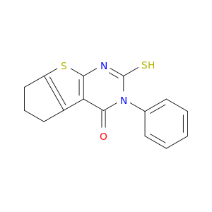2-巯基-3-苯基-3,5,6,7-四氢-4H-环戊烷[4,5]噻吩并[2,3-D]吡啶-4-酮