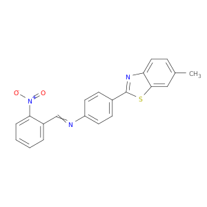 N-[4-(6-METHYLBENZOTHIAZOL-2-YL)PHENYL]-1-(2-NITROPHENYL)METHANIMINE