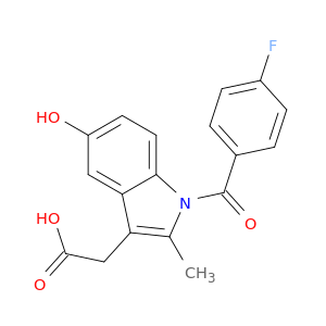 1H-Indole-3-acetic acid, 1-(4-fluorobenzoyl)-5-hydroxy-2-methyl-