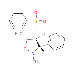 Isoxazolidine, 2-methyl-5-methylene-3-phenyl-4-(phenylsulfonyl)-, trans-