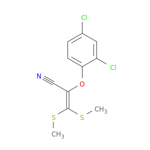 2-Propenenitrile, 2-(2,4-dichlorophenoxy)-3,3-bis(methylthio)-