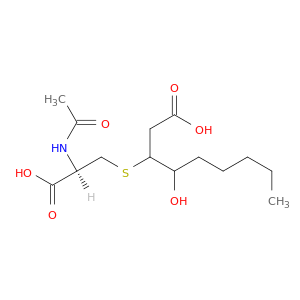 Nonanoic acid, 3-[[(2R)-2-(acetylamino)-2-carboxyethyl]thio]-4-hydroxy-