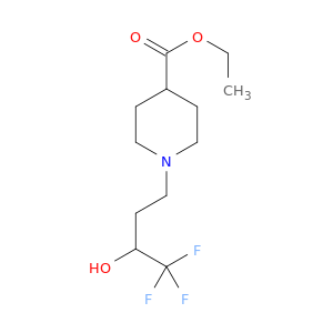 4-Piperidinecarboxylicacid, 1-(4,4,4-trifluoro-3-hydroxybutyl)-, ethyl ester