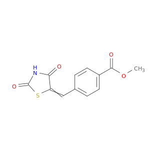 Benzoic acid, 4-[(2,4-dioxo-5-thiazolidinylidene)methyl]-, methyl ester