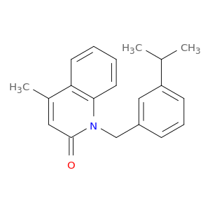 2(1H)-Quinolinone, 4-methyl-1-[[3-(1-methylethyl)phenyl]methyl]-