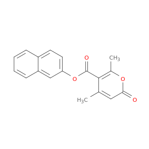 naphthalen-2-yl 4,6-dimethyl-2-oxo-2h-pyran-5-carboxylate
