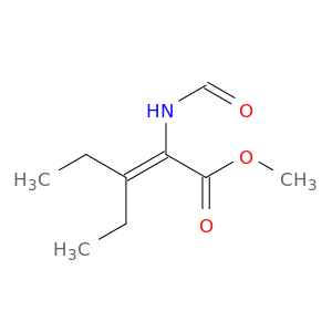 2-Pentenoic acid, 3-ethyl-2-(formylamino)-, methyl ester
