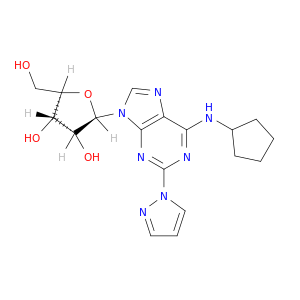 Adenosine, N-cyclopentyl-2-(1H-pyrazol-1-yl)-