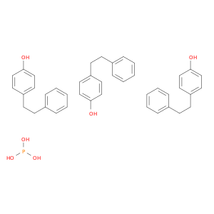 Phenol, 4-(2-phenylethyl)-, phosphite (3:1)