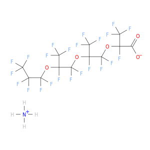 azanium 2,3,3,3-tetrafluoro-2-[1,1,2,3,3,3-hexafluoro-2-[1,1,2,3,3,3-hexafluoro-2-(1,1,2,2,3,3,3-heptafluoropropoxy)propoxy]propoxy]propanoate