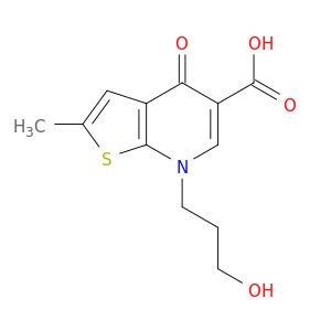 7-(3-HYDROXYPROPYL)-2-METHYL-4-OXO-4,7-DIHYDROTHIENO[2,3-B]PYRIDINE-5-CARBOXYLIC ACID
