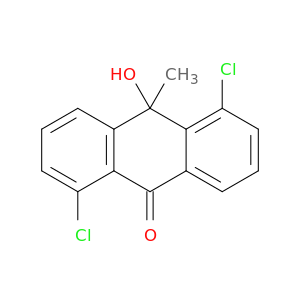 9(10H)-Anthracenone, 1,5-dichloro-10-hydroxy-10-methyl-
