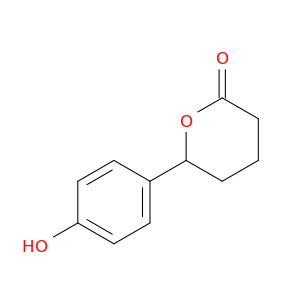 6-(4-hydroxyphenyl)oxan-2-one