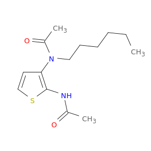 Acetamide,N-[2-(acetylamino)-3-thienyl]-N-hexyl-