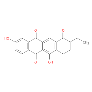 1,6,11(2H)-Naphthacenetrione, 2-ethyl-3,4-dihydro-5,9-dihydroxy-
