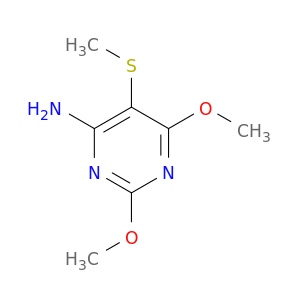 4-Pyrimidinamine, 2,6-dimethoxy-5-(methylthio)-