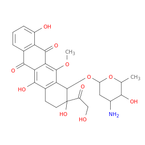 10-(4-amino-5-hydroxy-6-methyl-oxan-2-yl)oxy-1,6,9-trihydroxy-9-(2-hydroxyacetyl)-11-methoxy-8,10-dihydro-7H-tetracene-5,12-dione