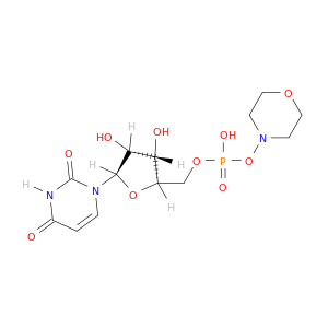 Uridine, 5'-O-[hydroxy(4-morpholinyloxy)phosphinyl]-