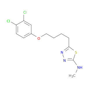 1,3,4-Thiadiazol-2-amine, 5-[4-(3,4-dichlorophenoxy)butyl]-N-methyl-