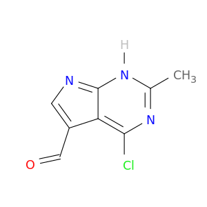4-Chloro-2-methyl-7H-pyrrolo[2,3-d]pyrimidine-5-carbaldehyde