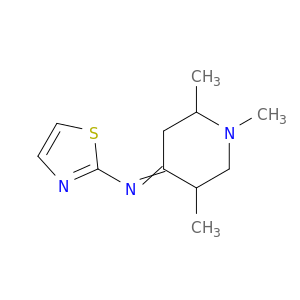 2-Thiazolamine, N-(1,2,5-trimethyl-4-piperidinylidene)-