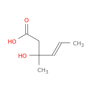 4-Hexenoic acid, 3-hydroxy-3-methyl-, (E)-
