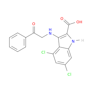 1H-Indole-2-carboxylic acid, 3-(benzoylmethylamino)-4,6-dichloro-