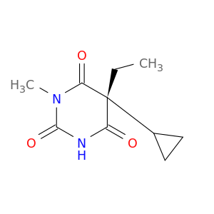 2,4,6(1H,3H,5H)-Pyrimidinetrione, 5-cyclopropyl-5-ethyl-1-methyl-, (R)-