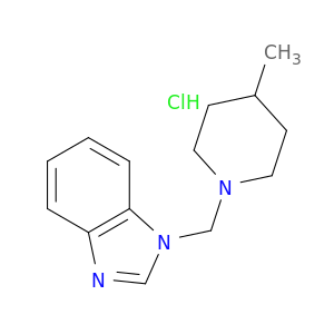 1-[(4-methylpiperidin-1-yl)methyl]-1h-benzimidazole hydrochloride(1:1)