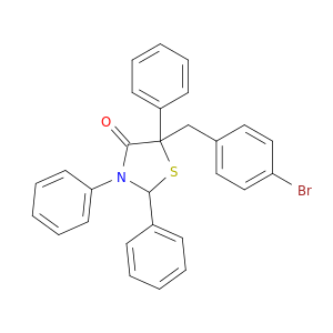 4-Thiazolidinone,5-[(4-bromophenyl)methyl]-2,3,5-triphenyl-