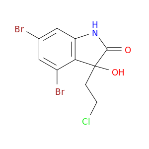 2H-Indol-2-one, 4,6-dibromo-3-(2-chloroethyl)-1,3-dihydro-3-hydroxy-
