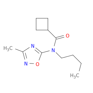 Cyclobutanecarboxamide, N-butyl-N-(3-methyl-1,2,4-oxadiazol-5-yl)-