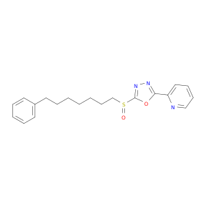 Pyridine, 2-[5-[(7-phenylheptyl)sulfinyl]-1,3,4-oxadiazol-2-yl]-