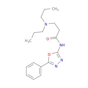 Propanamide, 3-(dipropylamino)-N-(5-phenyl-1,3,4-oxadiazol-2-yl)-