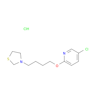 pyridine, 5-chloro-2-[4-(3-thiazolidinyl)butoxy]-, hydrochloride(1:1)