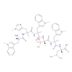L-Leucine, L-tryptophyl-L-histidyl-L-tryptophyl-L-threonyl-L-tryptophyl-
