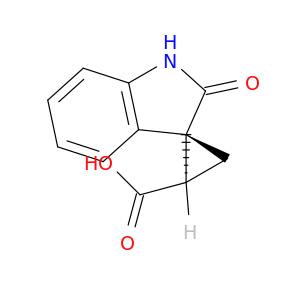 rel-(1R,2R)-1′,2′二氢-2′-氧代螺[环丙烷-1,3′-[3H]吲哚]-2-羧酸
