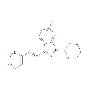 (E)-6-碘-3-(2-(吡啶-2-基)乙烯基)-1-(四氢-2H-吡喃-2-基)-1H-吲唑