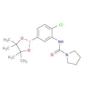 4-氯-3-(吡咯烷-1-基甲酰胺基)苯硼酸频那醇酯