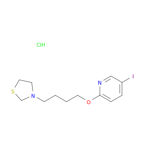 5-iodo-2-[4-(1,3-thiazolidin-3-yl)butoxy]pyridine hydrochloride(1:1)