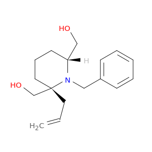 2,6-Piperidinedimethanol, 1-(phenylmethyl)-2-(2-propenyl)-, (2R,6R)-