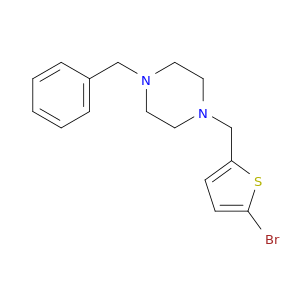1-benzyl-4-[(5-bromothiophen-2-yl)methyl]piperazine