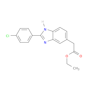 1H-Benzimidazole-5-acetic acid, 2-(4-chlorophenyl)-, ethyl ester