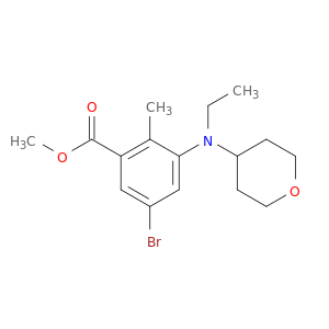 5-溴-3-(乙基(四氢-2H-吡喃-4-基)氨基)-2-甲基苯甲酸甲酯
