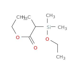 Propanoic acid, 2-(ethoxydimethylsilyl)-, ethyl ester
